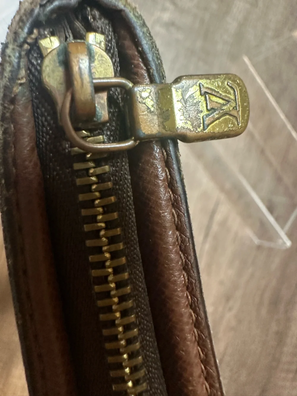 Louis Vuitton Monogram Canvas Zippy Wallet-AS IS